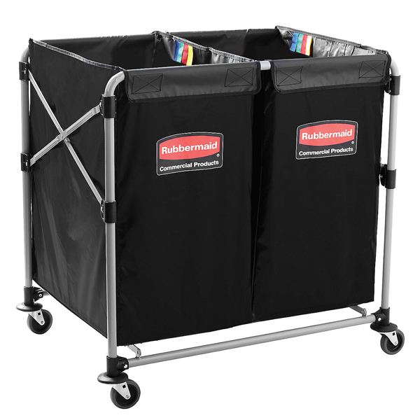 Rubbermaid Multi-stream Collapsible X-Cart Laundry Truck