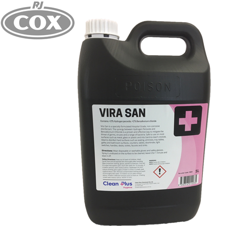VIRA SAN Hospital Grade Disinfectant proven to kill COVID-19 (SARS-CoV-2) in 60 seconds