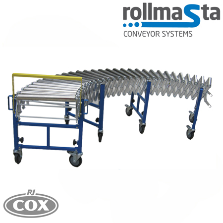 Rollmasta Heavy-duty Steel Wheel Expandable Conveyor