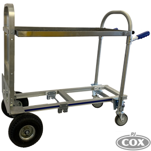 Film Cart with Shelf on Convertible Hand Truck
