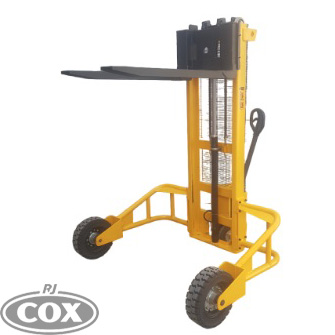 1-ton High Lift Rough Terrain Pallet Jack that comes with adjustable forks