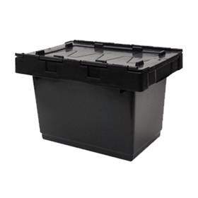 Half Sized Security Crate with Hinged Lid - Recycled