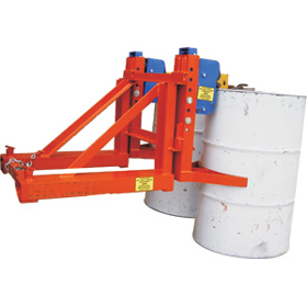 Grab-O-Matic Drum Lifting Forklift Attachment