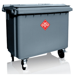 4 Wheel Waste Container Commercial Mobile Garbage Bins