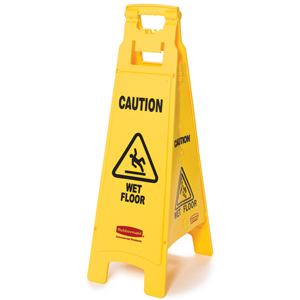 Rubbermaid 4-Sided Floor Safety Sign 