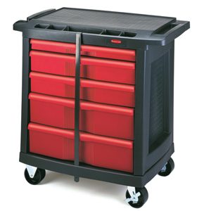 Rubbermaid 5-Drawer Mobile Work Centre Cart