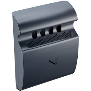 Wall-Mounted Cigarette Butt Bin with Lock and Removable Liner