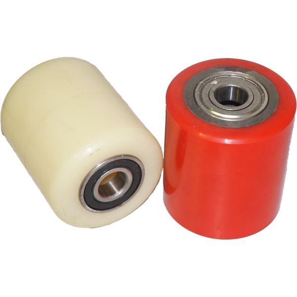 thumbnail image 2 of Pallet Jack Replacement Steer Wheels - 7x2 Inch With 20mm ID Bearings (Pair) 2 of 6