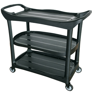 Compass Utility Cart Service Trolley with 3 Shelves