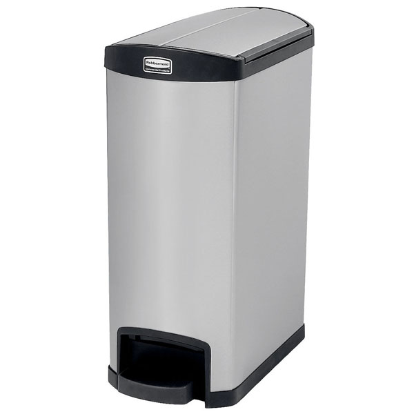 Rubbermaid 50 Litre Impressions Stainless-Steel End Step-On Bin