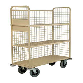 Mobile Linen Storage Trolley - Bulk Linen Transport Truck