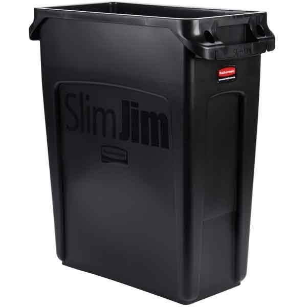 Rubbermaid 60 Litre Slim Jim Container with Venting Channels