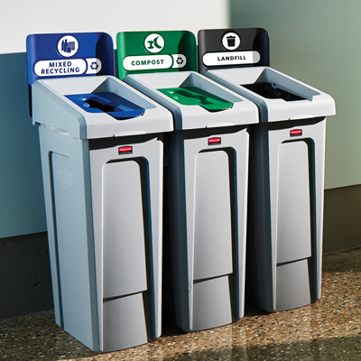 Rubbermaid Slim Jim Recycling Station