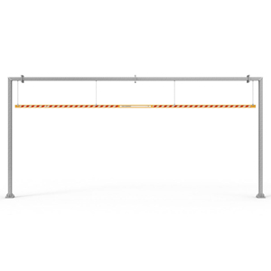 Aluminium Height Bars - Suspended Vehicle Height Bar 9-11m