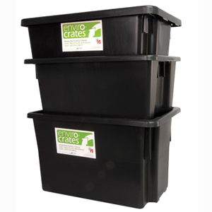 Enviro Crate Stack & Nest Crates Plastic Containers - Made using Recycled materials