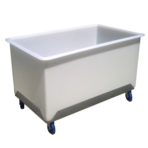 Heavy-Duty Straight Sided 650 Litre Mobile Polyethylene Tub Trolley