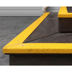 Fibreglass Composite Industrial Anti-Slip Stair Nosing