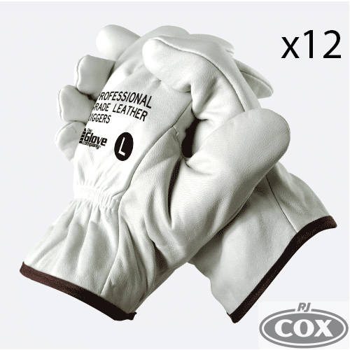 Riggers Gloves Professional Grade Leather Premium A1-Grade Cow Leather