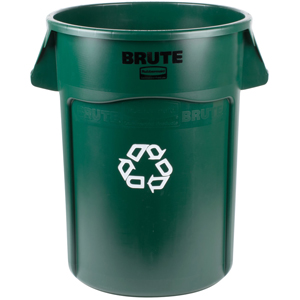 Rubbermaid BRUTE 166 Litre Dark Green Recycling Container Bin