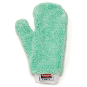 Rubbermaid Hygen Green Microfiber Dusting Mitt with Thumb