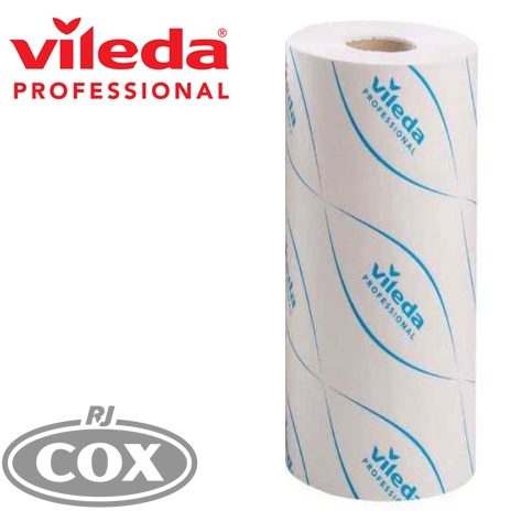 Vileda MicronSolo Disposable Wipes 180 Sheet Roll - Blue