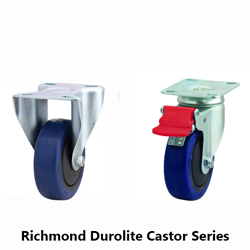 Richmond Durolite 100mm Plate Castor with Zinc Plated Coating