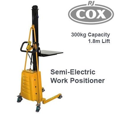 Semi-Electric Work Positioner 300kg Capacity / 1.8m Lift