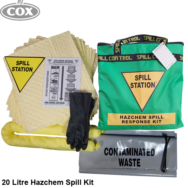Hazchem Spill Control Kit for Spills up to 20 Litres