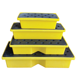 Minibund spill trays are made from polyethylene for extra strength and chemical resistance.