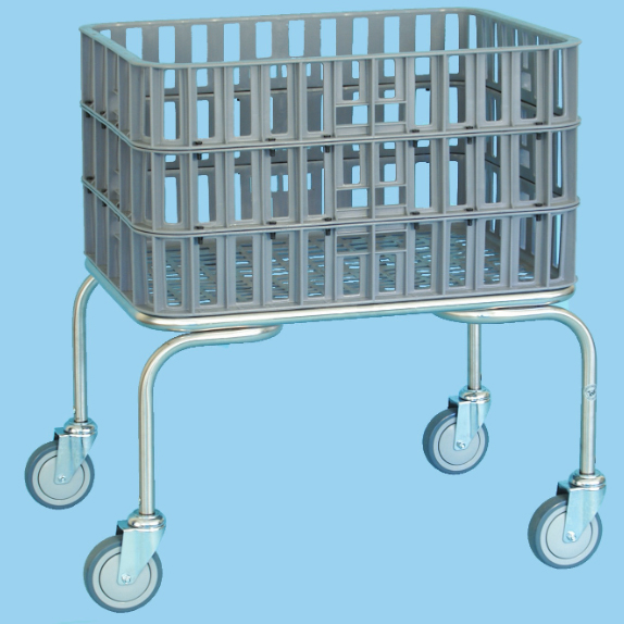 Stainless Steel Laundry Basket Trolley