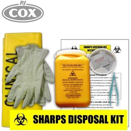Sharps Clean Up Kit Bag - Disposal Unit