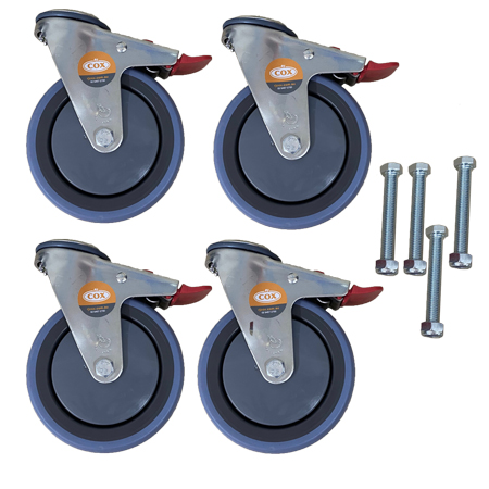 5 Caster Wheels for Utility Carts 4401 4500 4520 4505 4525