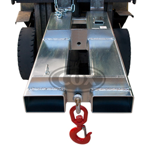 Slip-On 2 Hook Point Jib Forklift Attachment