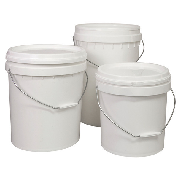 Food Grade Pails/Buckets with Lids and Stainless-Steel Carry Handle with Sleeve