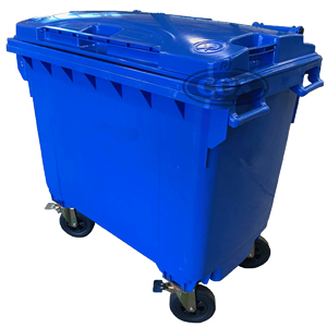 Mobile 660 Litre 4-Wheel Bulk Waste Wheelie Bin