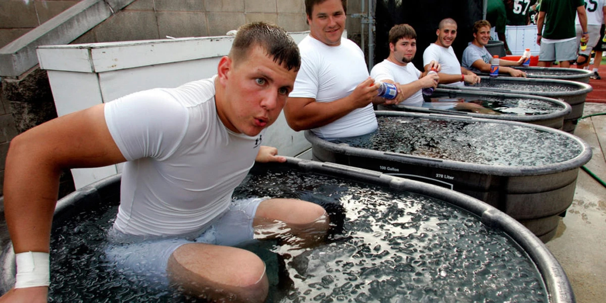 Rubbermaid Stock Tank used as Ice Bath