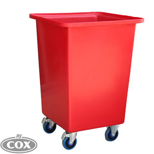 Tapered Square Bin Trolley - 290 Litre