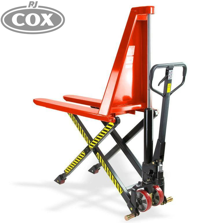 High-Lift Pallet Trucks - Manual Scissor Style Work Platform