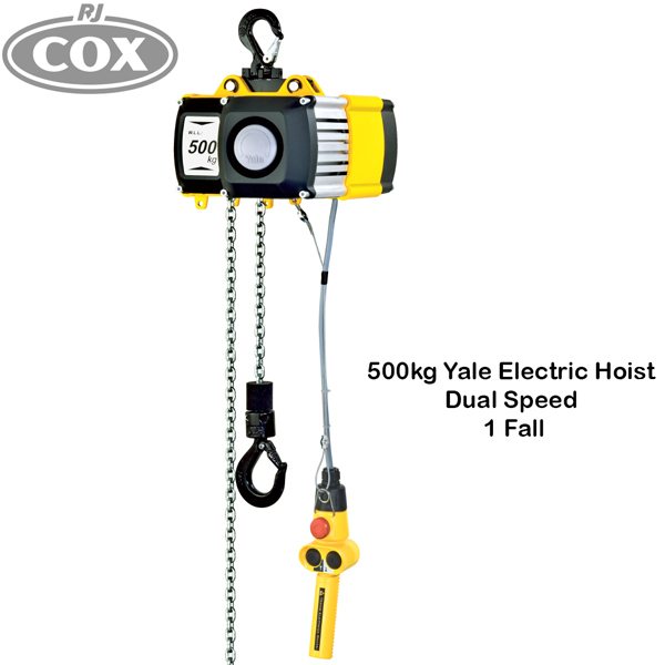 Yale Electric Hoist 500kg Dual Speed 1 Fall