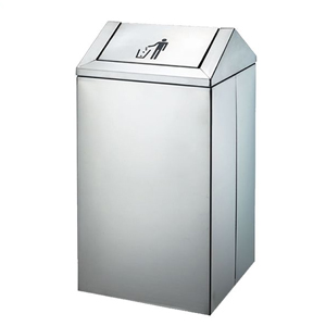 Freestanding Stainless-Steel Indoor Waste Bins