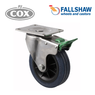 Fallshaw O Stainless Castors - 200mm Blue Hi-Res wheel