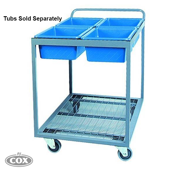 Order Picking Trolley with 4 Tubs
