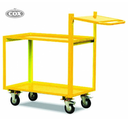 Multi-Tier Industrial Platform Trolley with Extended Handle 250kg