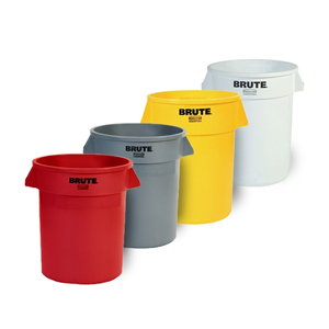 Rubbermaid Non-Vented Brute Round Containers & Accessories