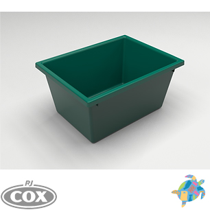 Green Recycled OBP Nesting Plastic Storage Totes