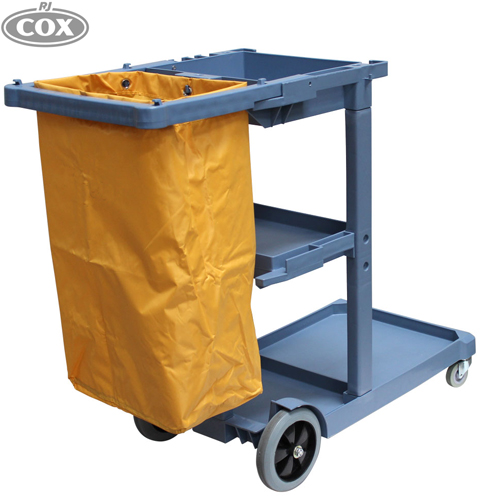 Janitor Cart Clearing and Waste Collection Trolley