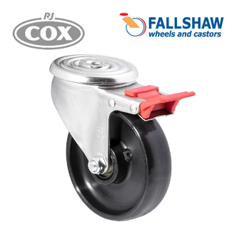 Fallshaw J Series Castors -  125mm Hard Nylon