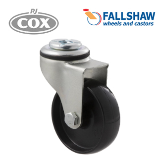 Fallshaw K Series Castors - 75mm Black Nylon Wheel