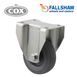 Fallshaw K Series Castors - 65mm Grey Rubber Wheel