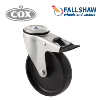Fallshaw M Series Castors - 125mm Black Nylon wheel
